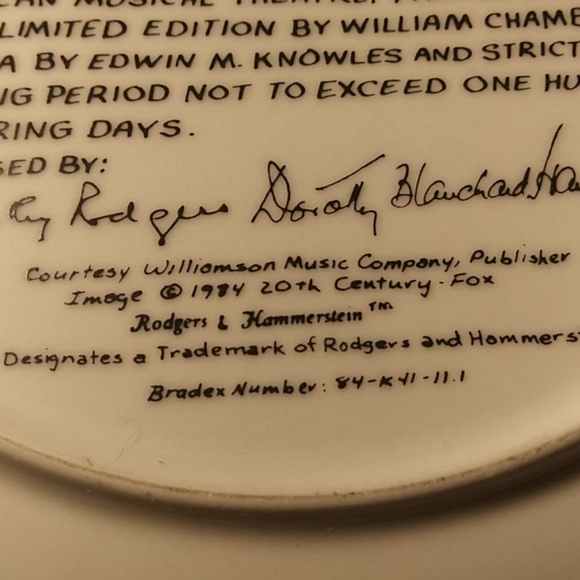 Knowles China Plate "The King & I" - Picture 8 of 8